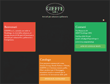 Tablet Screenshot of gieffeparabiago.com